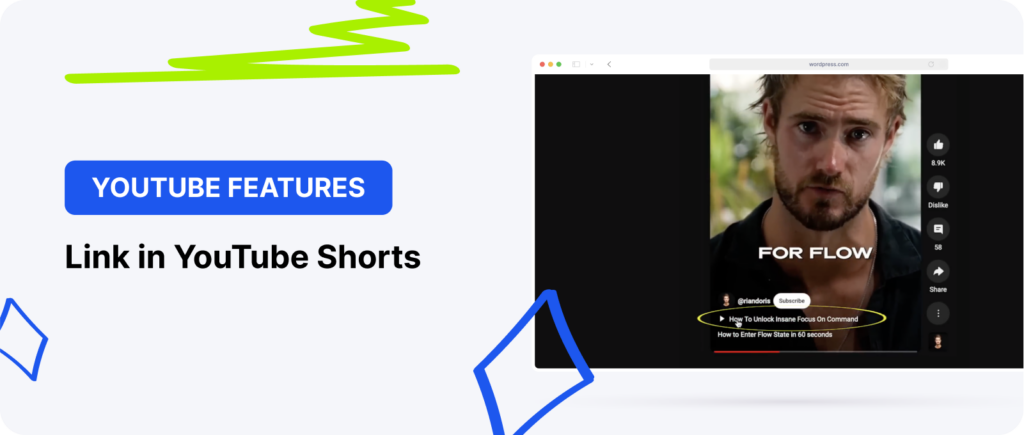 Link nos YouTube Shorts
