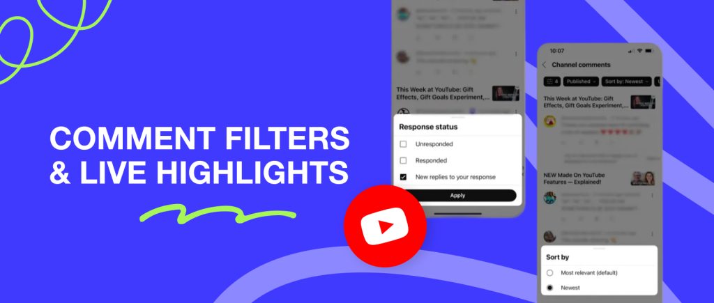 Nuevos filtros de comentarios