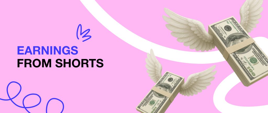 Ganhos do YT Shorts