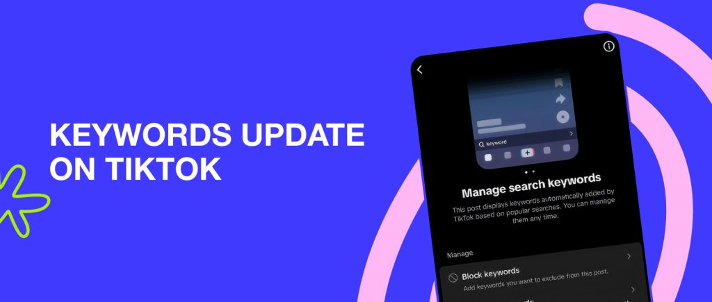 Atualização de Palavras-chave no TikTok