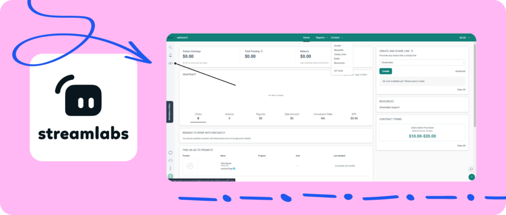 Programa de afiliados de Streamlabs