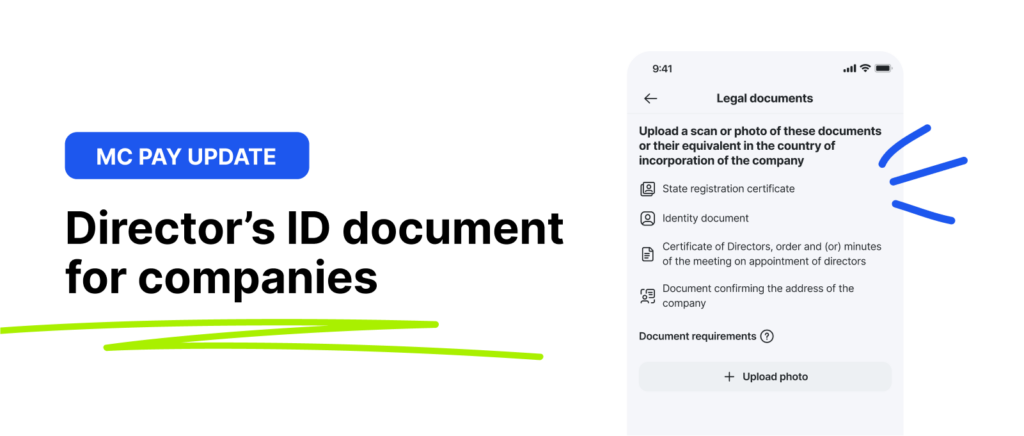 Documento de identidad del director