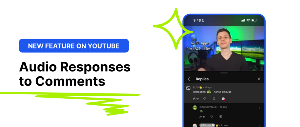 Respostas de Áudio a Comentários