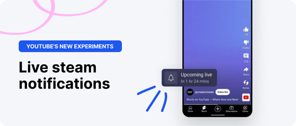 Notificações de Transmissões ao Vivo