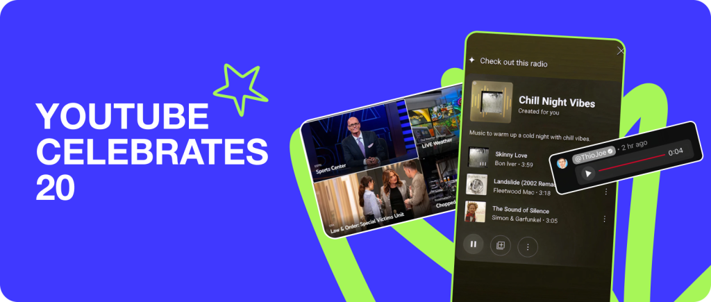 New Features to Celebrate YouTube's 20th Anniversary