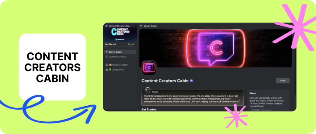 Content Creators Cabin in Discord 